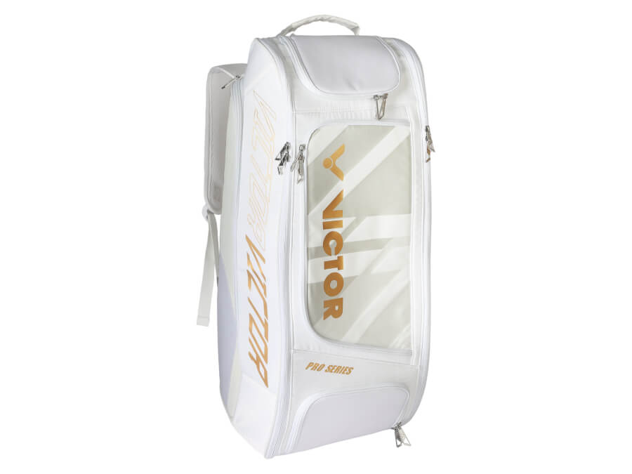 Victor BR7007 AX Long Backpack [White/Gold] – Pro Racket Sports