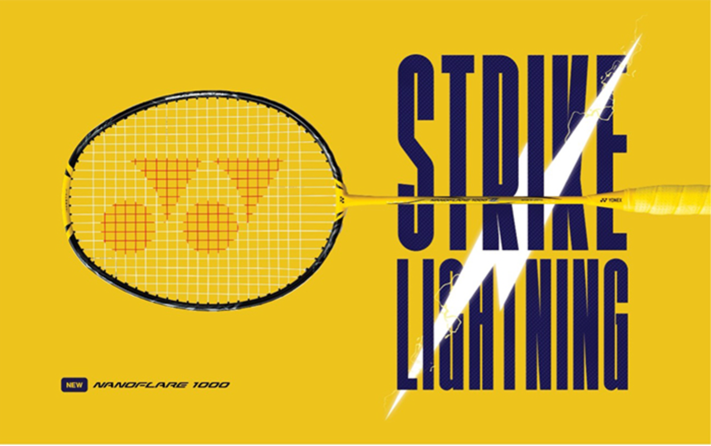 Yonex 2023 Nanoflare 1000 TOUR Badminton Racket Lighting Yellow