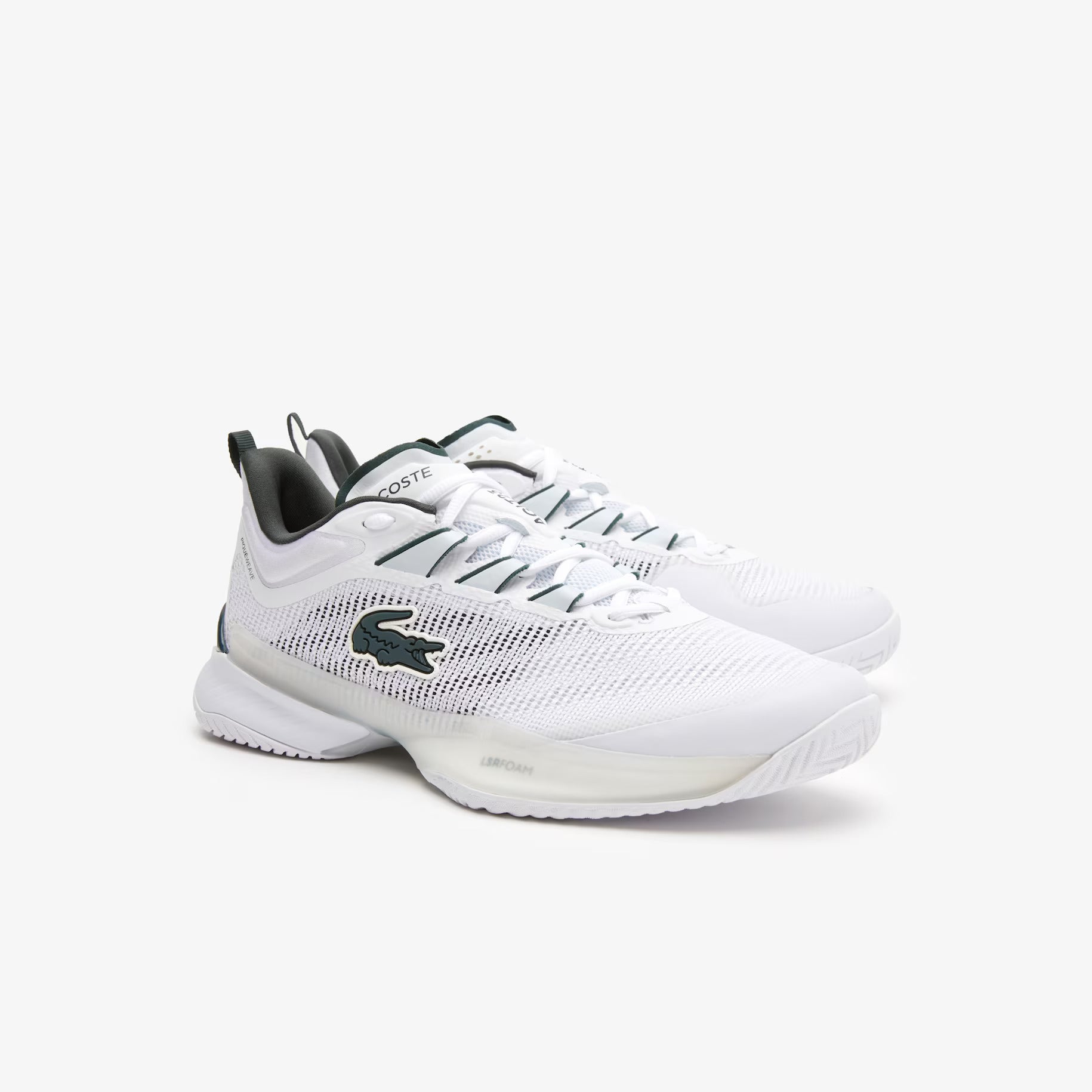 Lacoste AG-LT23 Ultra Men's Technical Pique Tennis Shoes [White