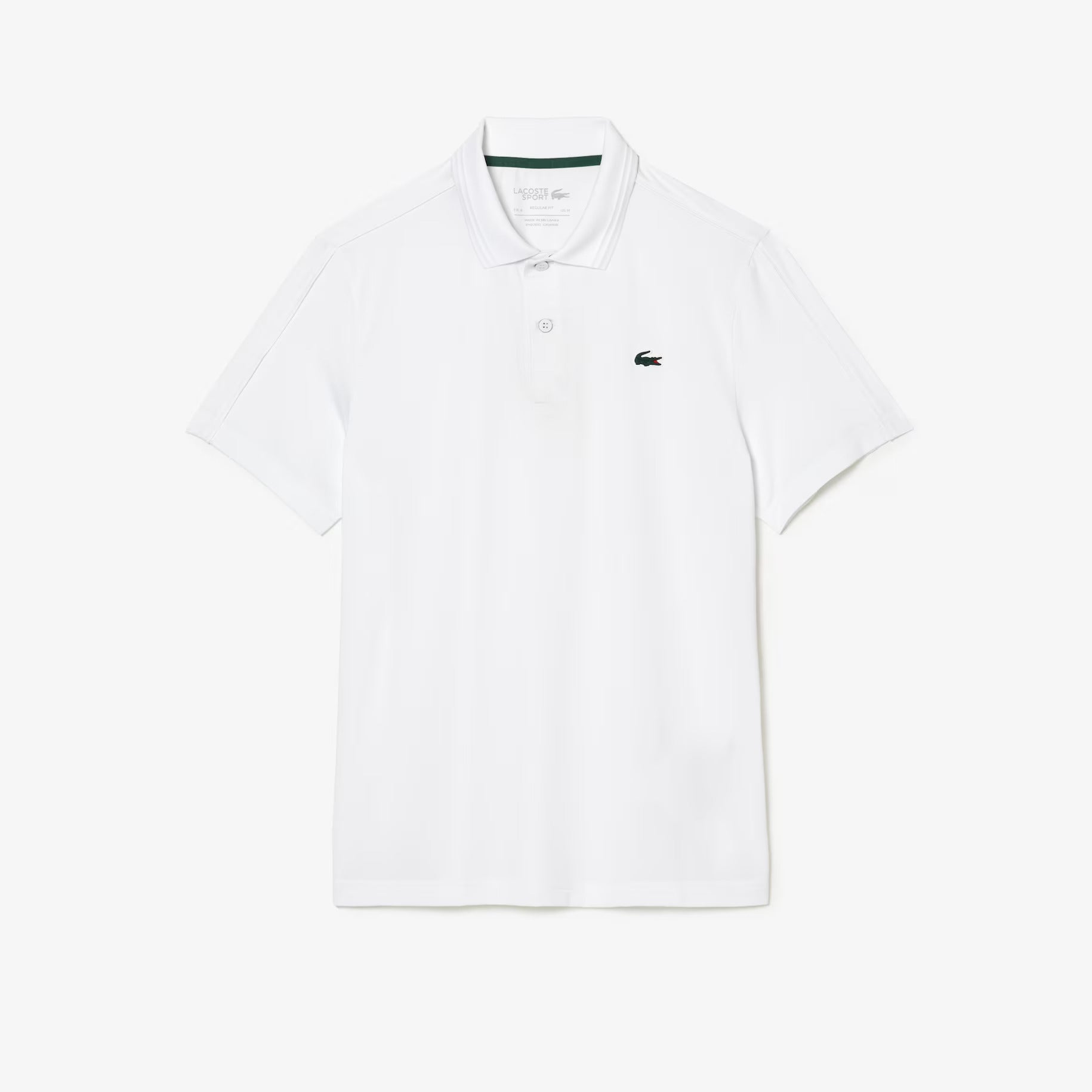 LACOSTE ホワイト ポロシャツ US S Lacsote DH1822-51 Men's Regular Fit Jersey Tennis Polo [White