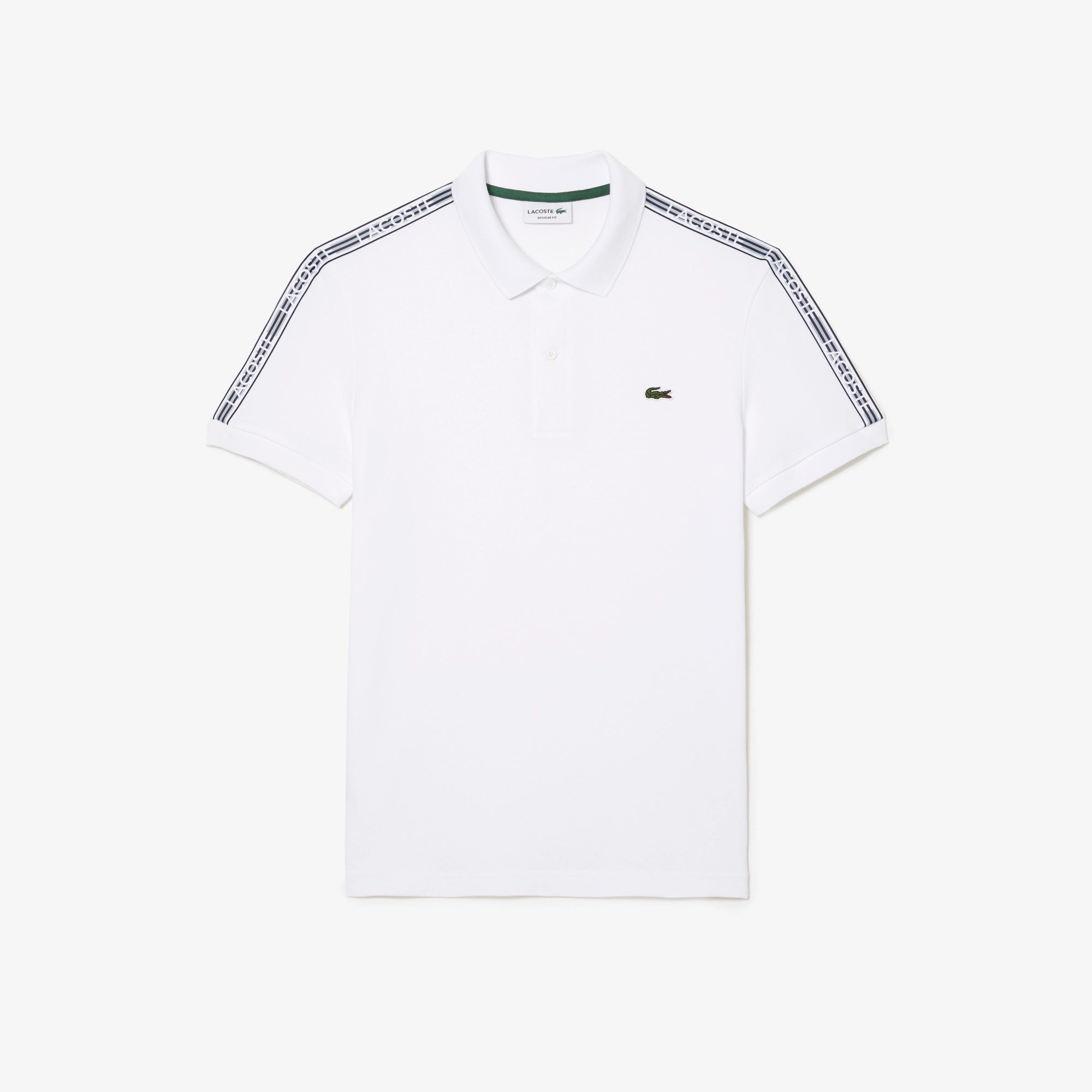 White lacoste shirt best sale