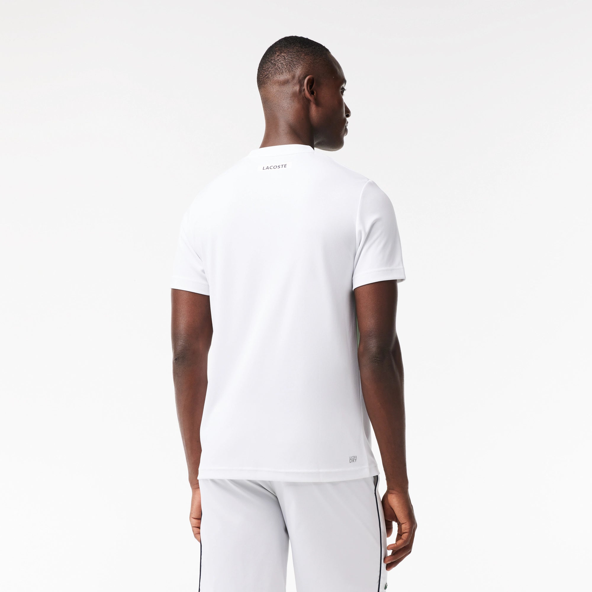 Lacoste TH1797-51 Men's Regular Fit Tennis T-shirt [White/Flashy