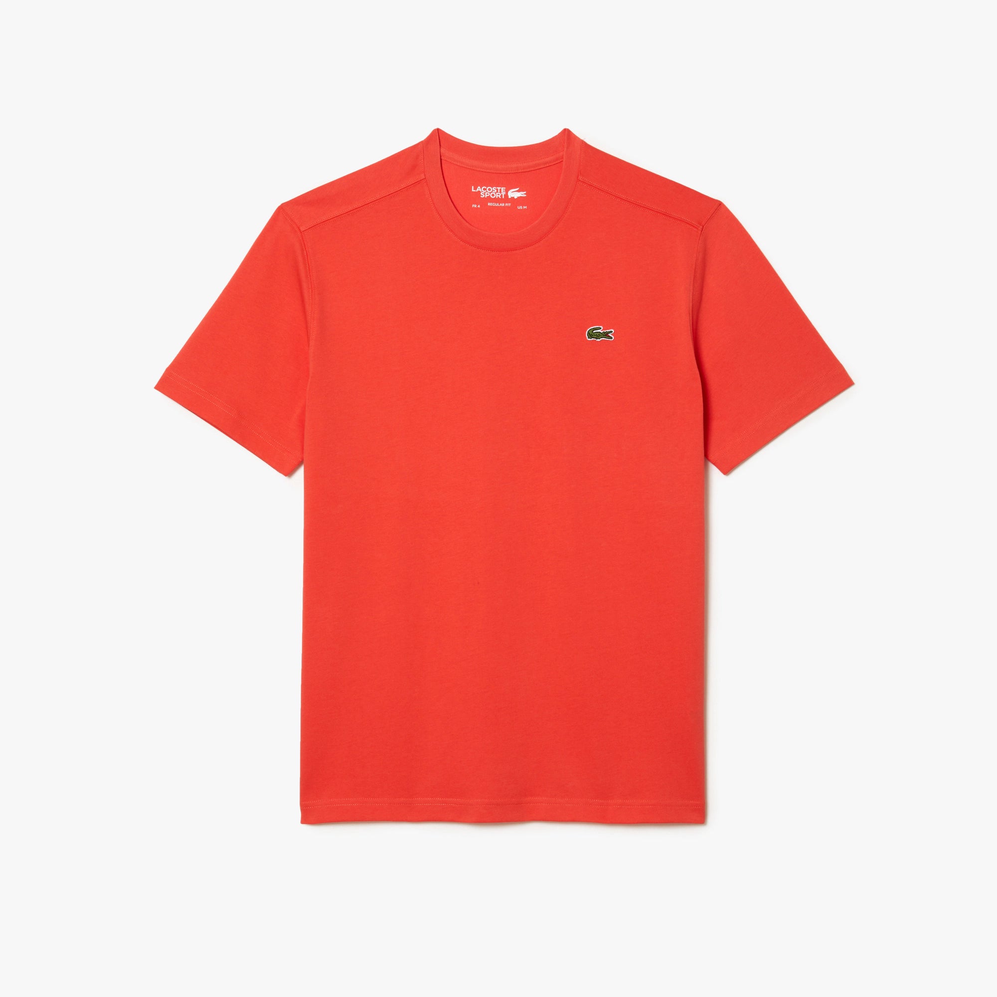 Orange lacoste best sale shirt