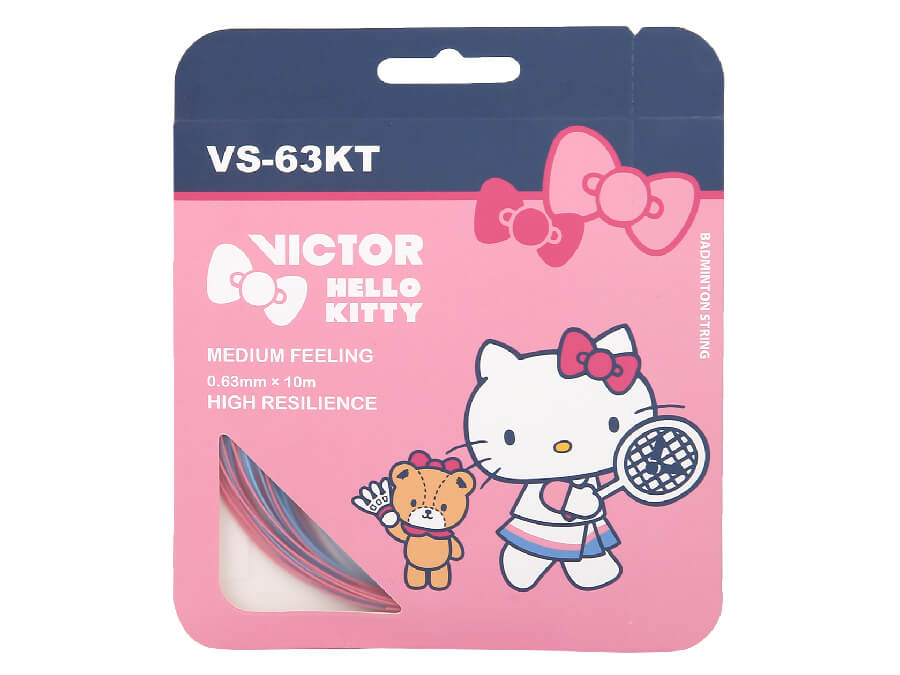 VICTOR x HELLO KITTY VS-63KT IM Badminton String Single Pack [Pink