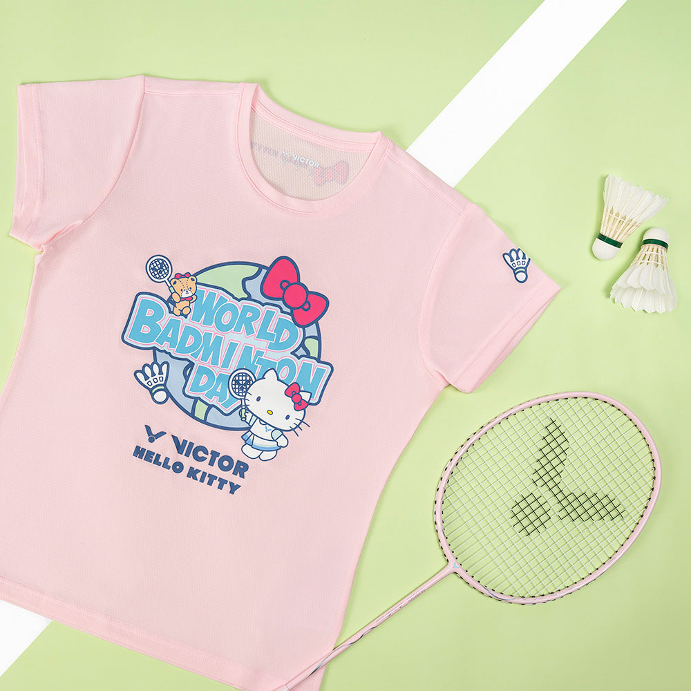 VICTOR x HELLO KITTY World Badminton Day T-KT301I Shirt [Pink](Pre-Order)