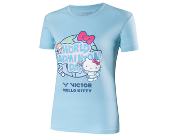 VICTOR x HELLO KITTY World Badminton Day T-KT301M Shirt [Lake Blue](Pre-Order)
