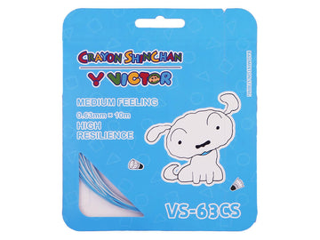 VICTOR x CRAYON SHINCHAN VS-63CS AM Badminton String Single Pack [White/Blue]