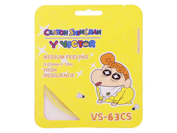 VICTOR x CRAYON SHINCHAN VS-63CS AE Badminton String Single Pack [White/Yellow]