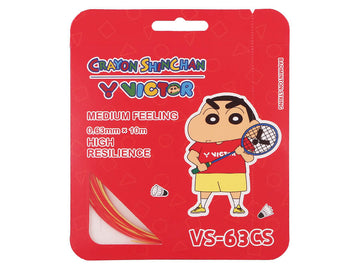 VICTOR x CRAYON SHINCHAN VS-63CS DE Badminton String Single Pack [Red/Yellow]