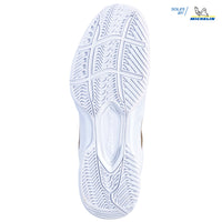 Babolat SFX3 All Court Wimbledon Women Tennis Shoes [White/Gold]