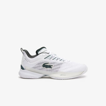 Lacoste AG-LT23 Ultra Men's Technical Pique Tennis Shoes [White/Dark Green]