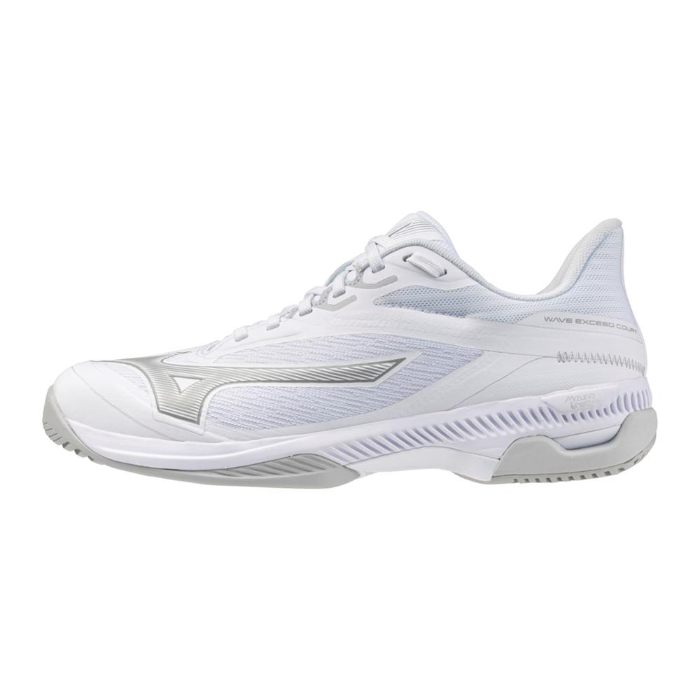 Mizuno Wave Exceed Court AC Women Tennis Shoes [White/Ultimate Grey]