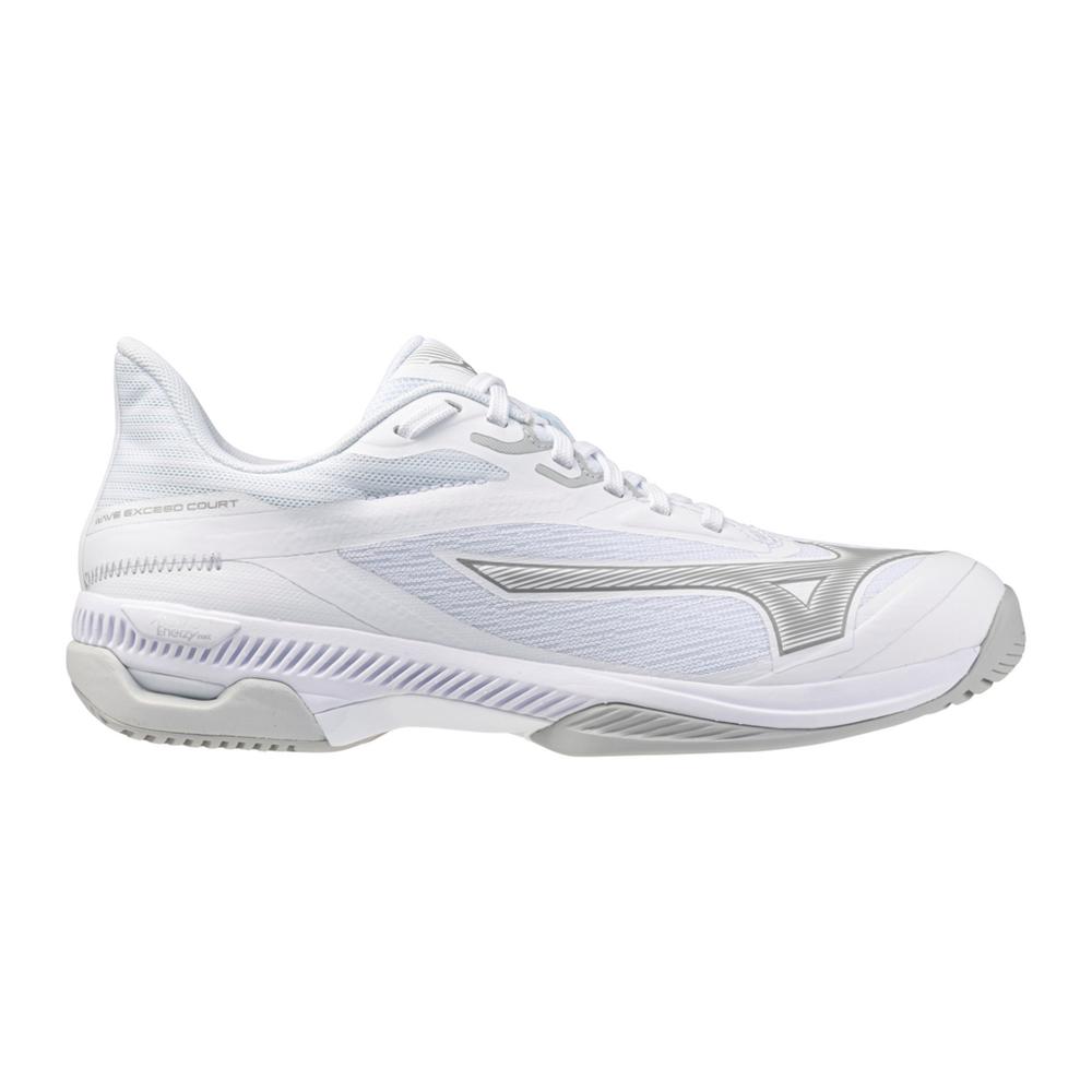 Mizuno Wave Exceed Court AC Women Tennis Shoes [White/Ultimate Grey]