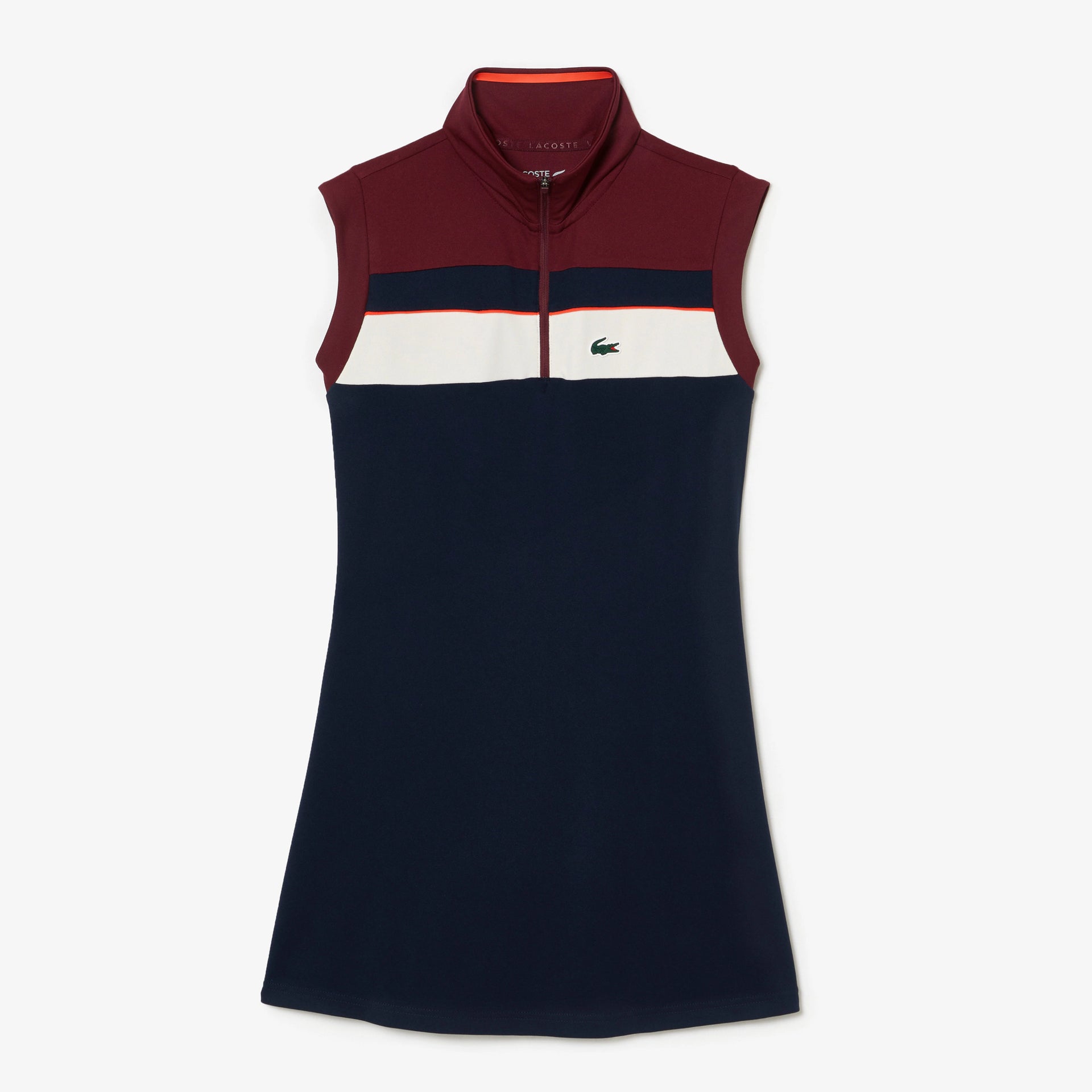 navy blue lacoste dress Lacoste Women's Short Sleeve Slim Fit Stretch Pique Polo Dress