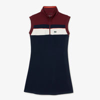 Lacoste EF1032-51 Women's Tennis Dress [Navy Blue/Bordeaux]