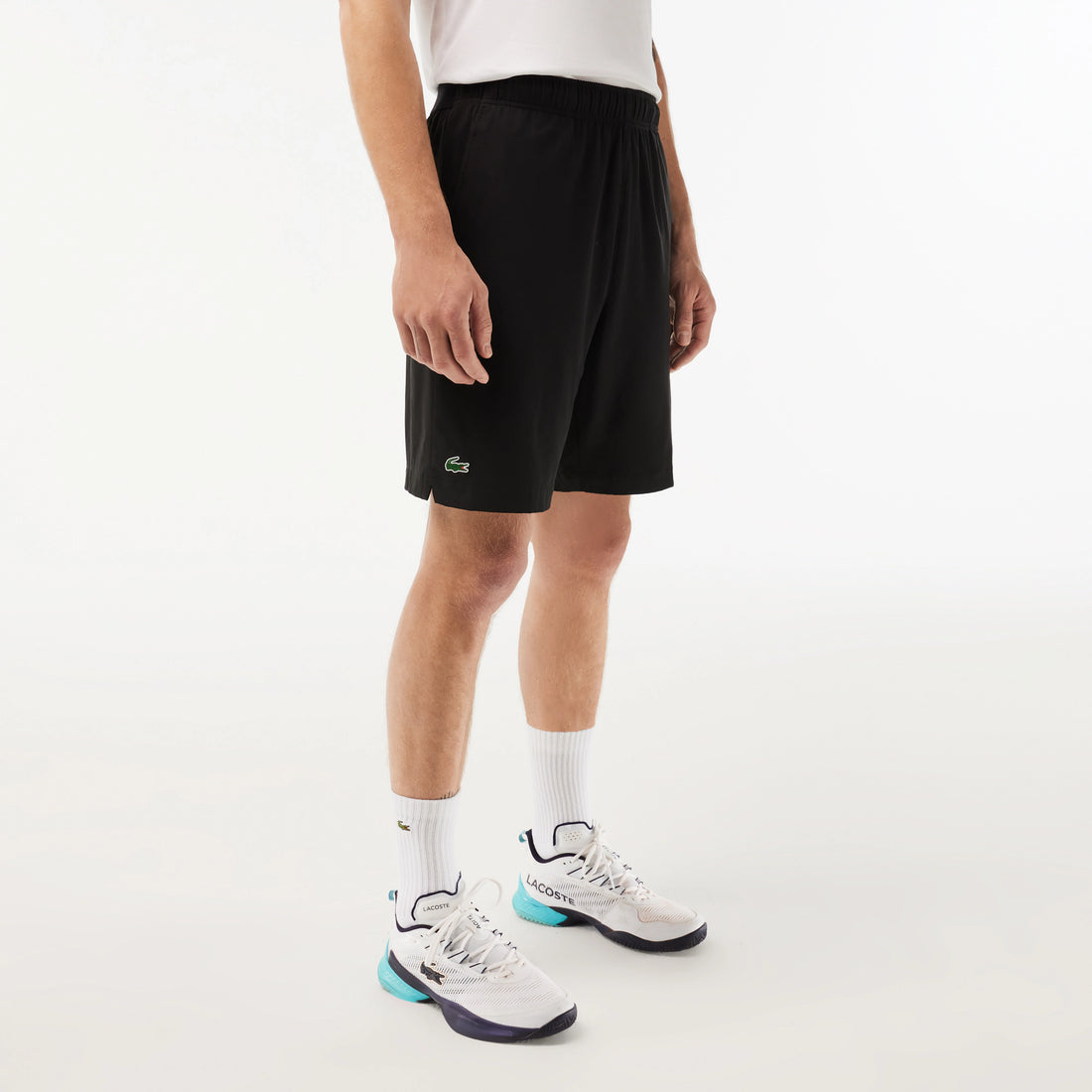 Lacoste GH6961-51 Ultra-Light Shorts [Black/White]
