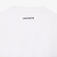 Lacoste TH1797-51 Men's Regular Fit Tennis T-shirt [White/Flashy Yellow/Green/Navy Blue]