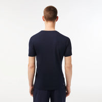 Lacoste TH2042-51 Men's Croc Jersey T-shirt [Navy Blue/White]