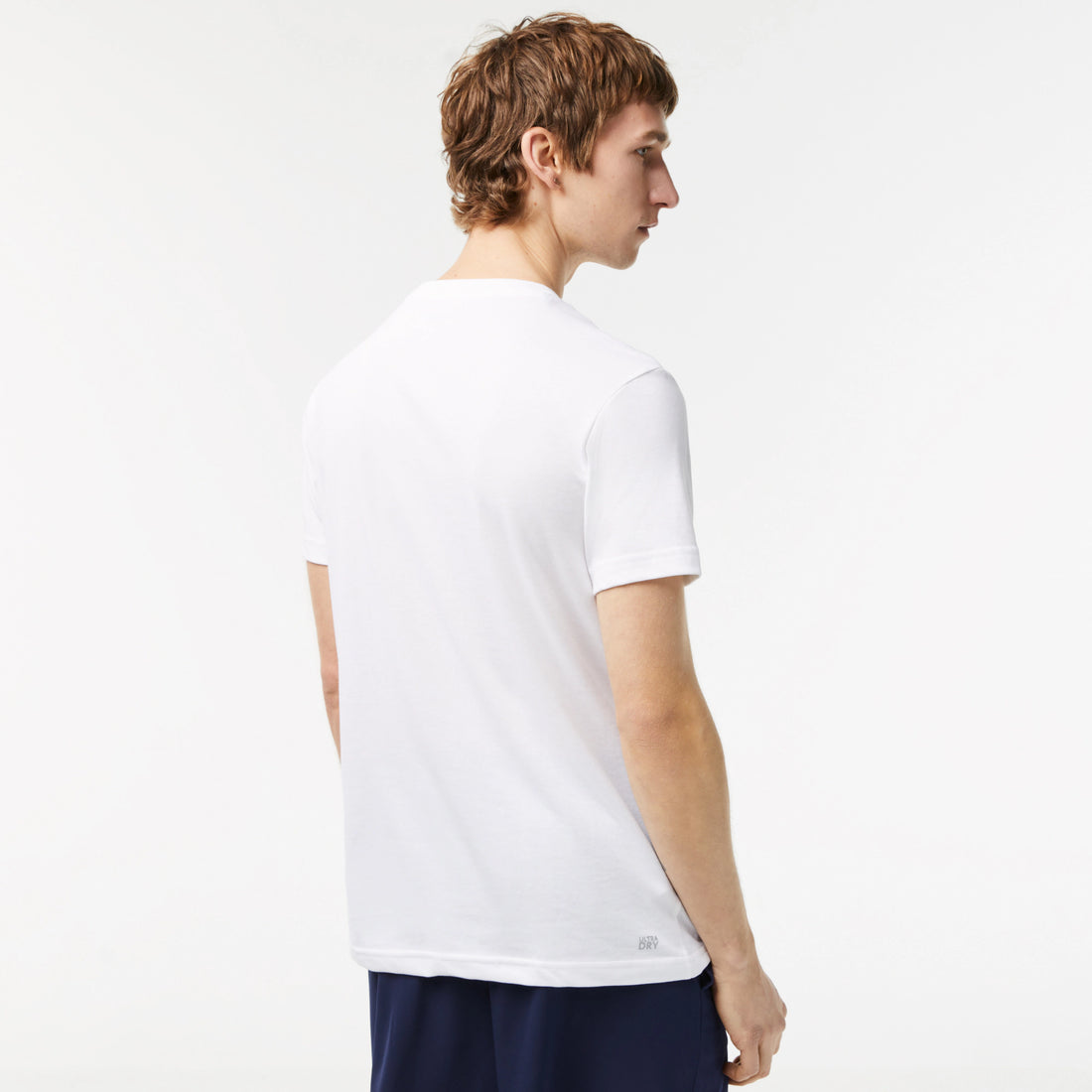 Lacoste TH2042-51 Men's Croc Jersey T-shirt [White/Blue]