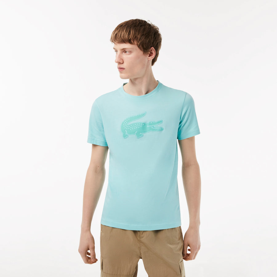 Lacoste TH2042-51 Men's Croc Jersey T-shirt [Light Green/Green]