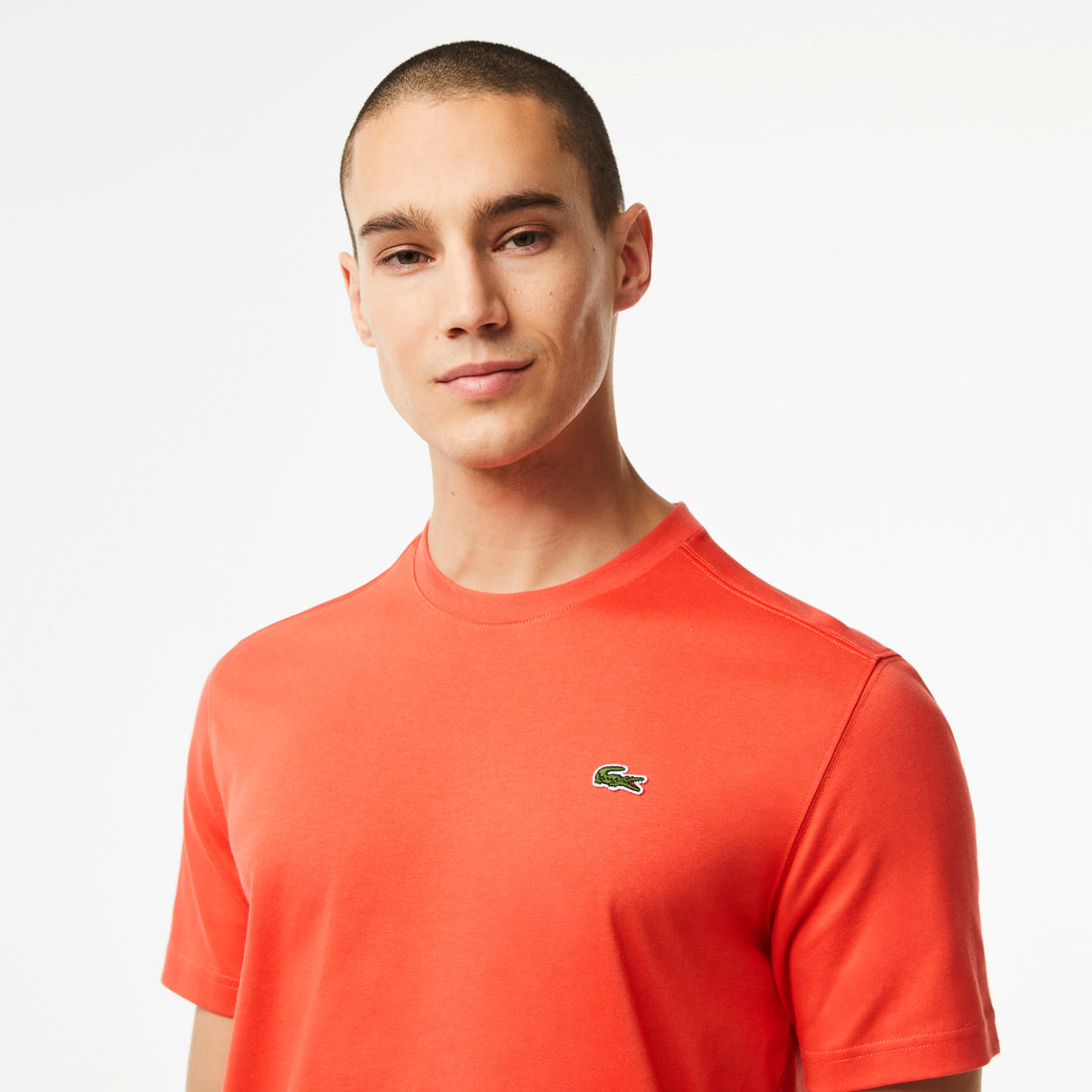 Lacoste TH7618 51 Men s Breathable T Shirt Orange