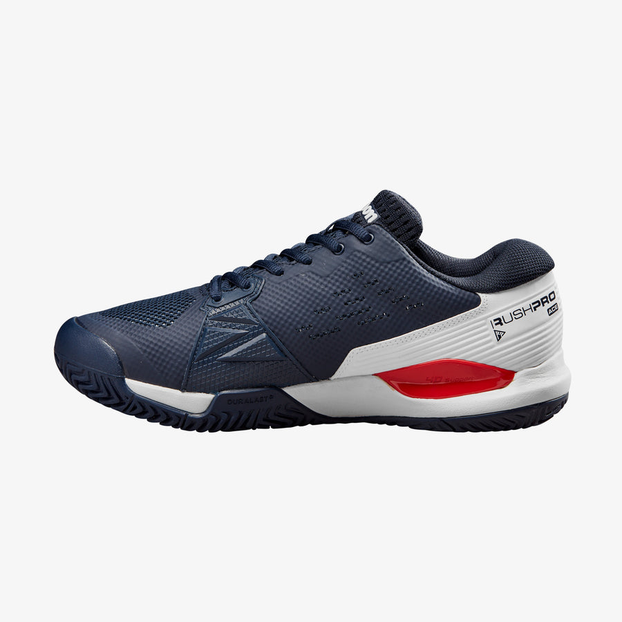 Wilson Rush Pro Ace Men's Tennis Shoes [Navy Blazer/White/Wilson Red]