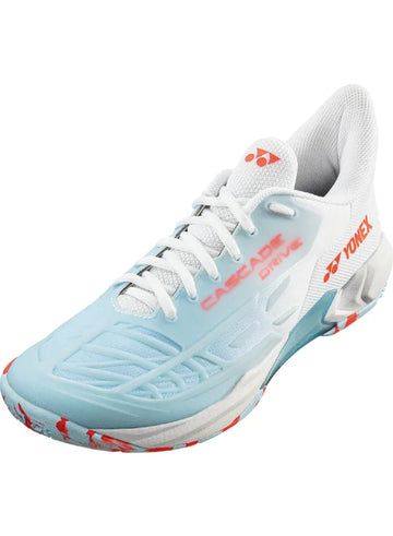 Yonex 2024 Power Cushion Cascade Drive 2 Badminton Shoes [White/Water Blue]