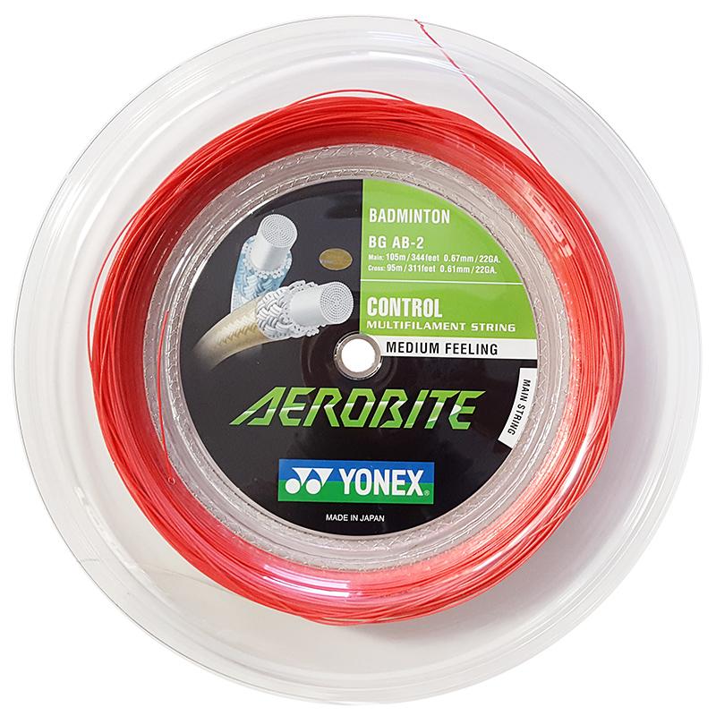 Yonex Aerobite Badminton String Reel White/Red (200m)
