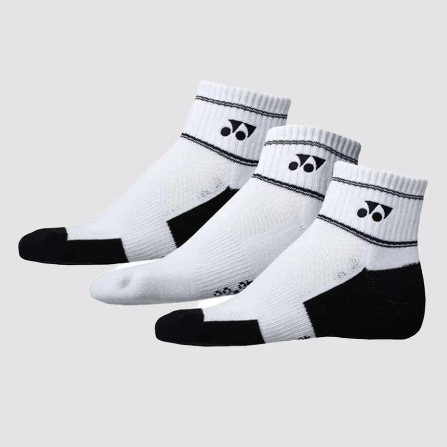 YONEX 8423A 3-Pack Assorted Crew Socks