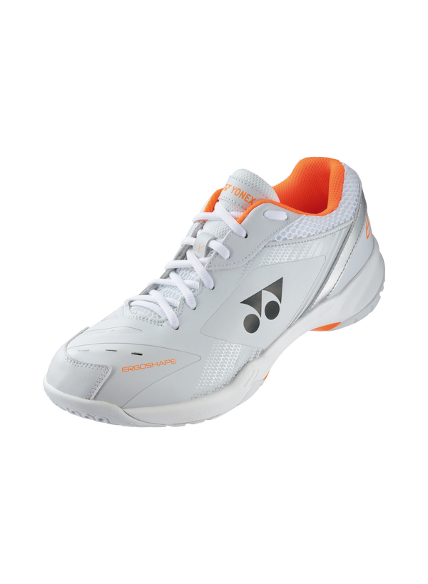 Yonex 2021 Power Cushion 65X3 Unisex Badminton Shoes [White/Orange]