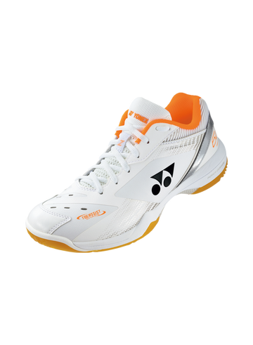 Yonex Power Cushion 65Z3 Wide Badminton Shoes [White/Orange]