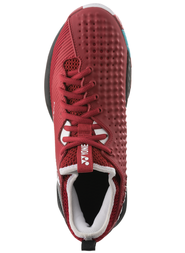 Yonex Power Cushion Fusionrev 4 Tennis Shoes [Red/Black]