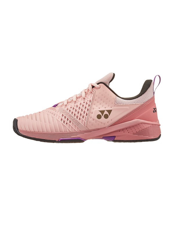 Yonex 2022 Power Cushion Sonicage 3 Ladies Court Shoes [Pink/Beige]